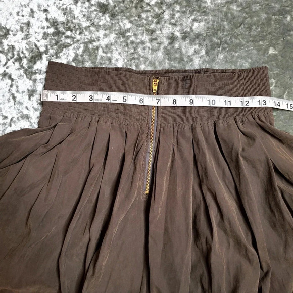 MetroPark Green Pleated Skater Skirt - Picture 2 of 7